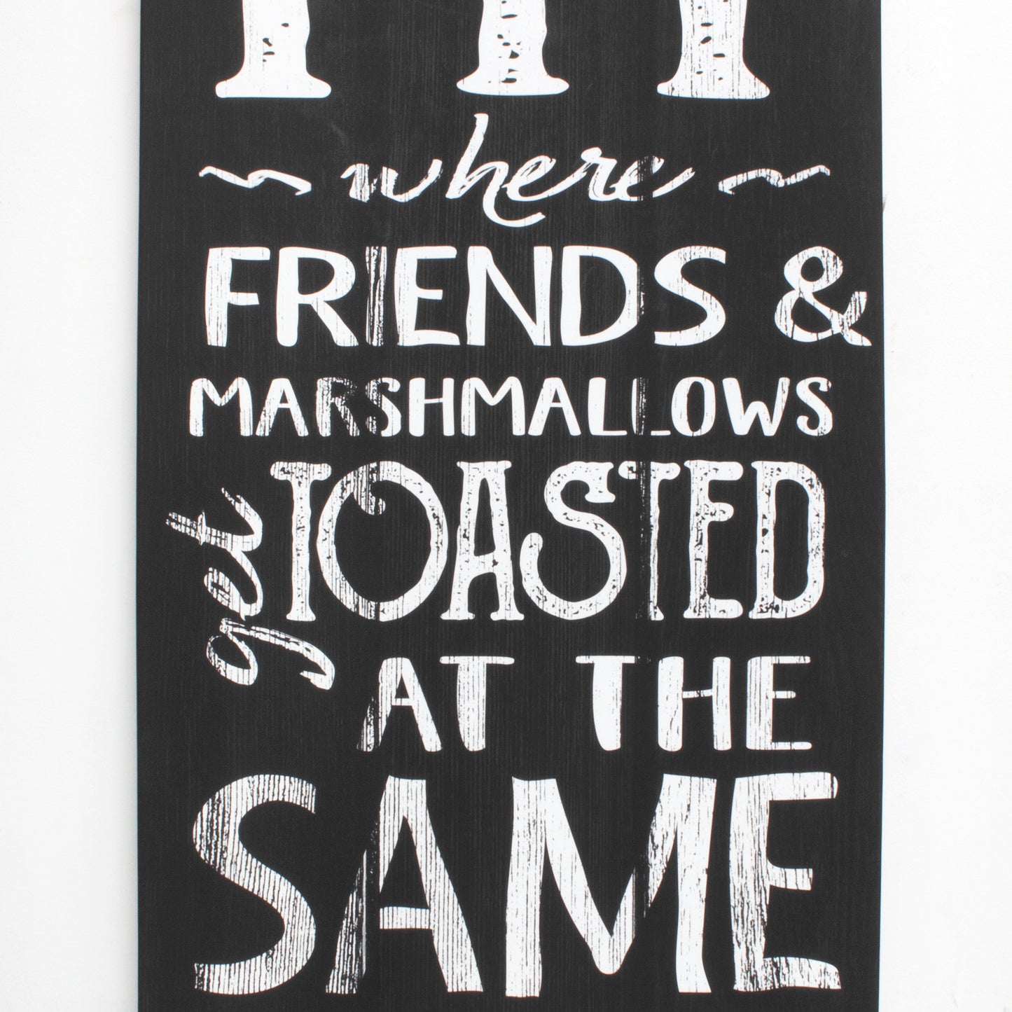 Welcome to the Firepit Outdoor Canvas Art Print - 16x48