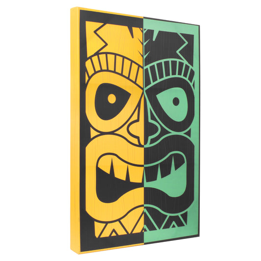 Tiki Mask Outdoor Canvas Art Print - 24x36