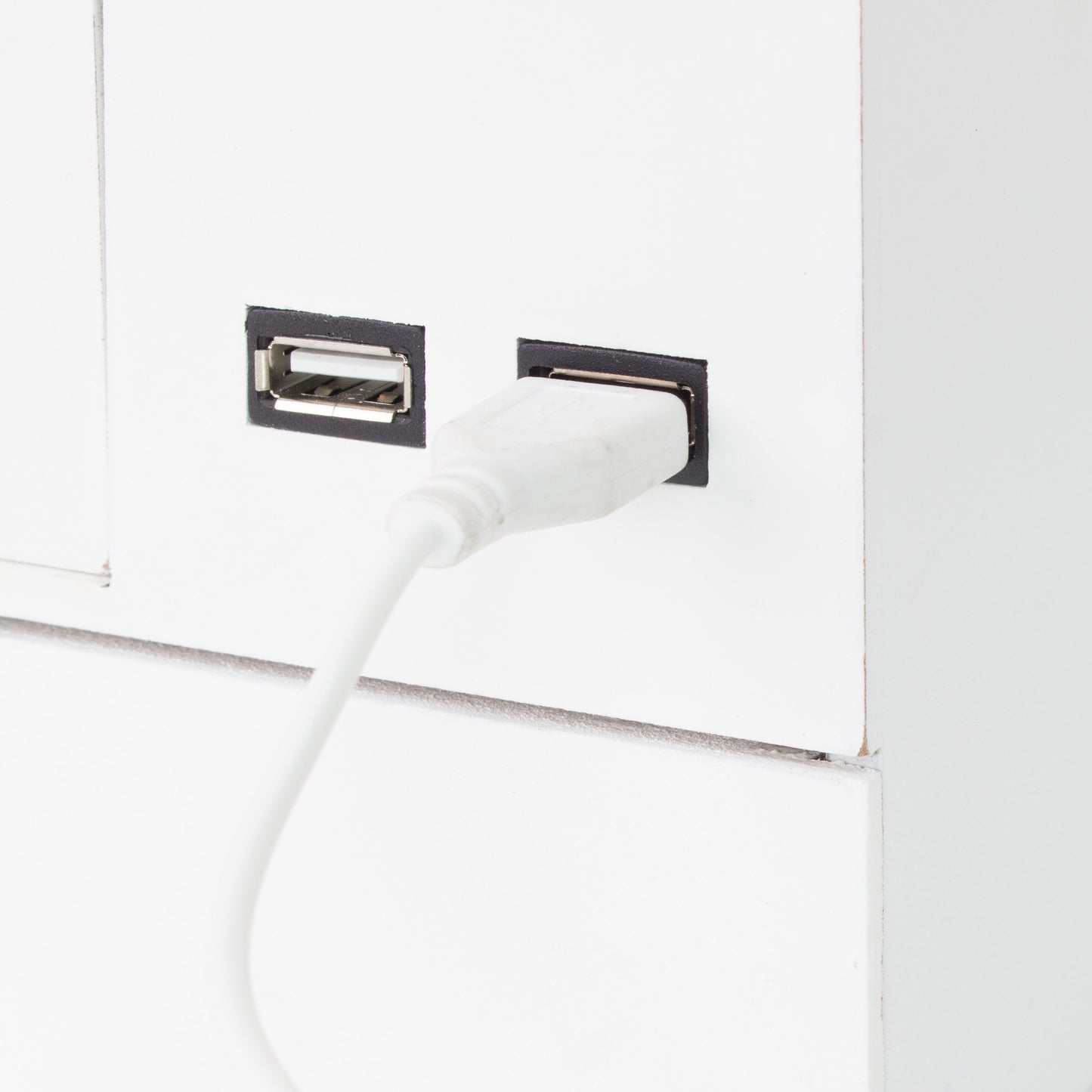 3 Tier Desk Organizer with USB Port - White