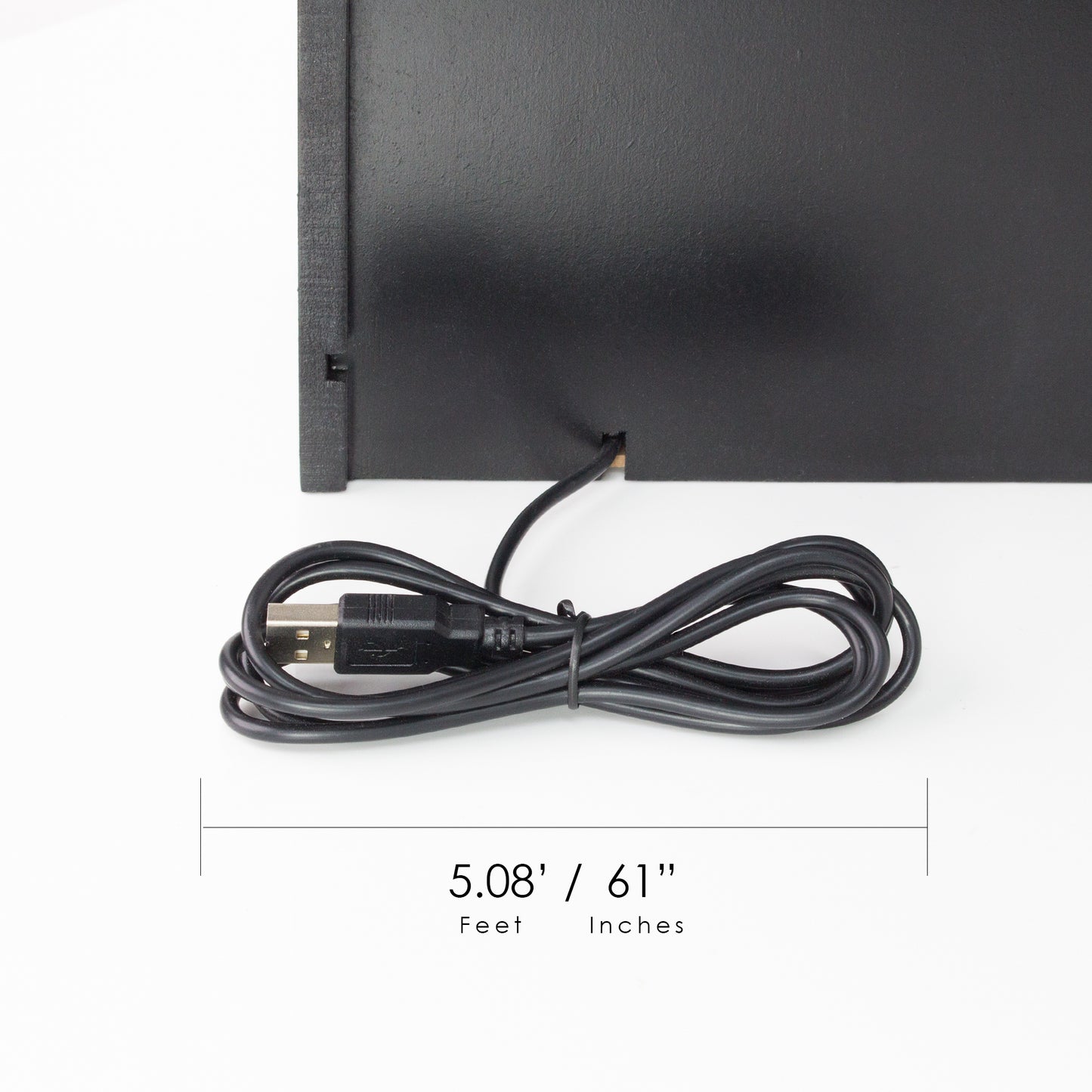 Space Saving Desk Organizer with USB Port - Black