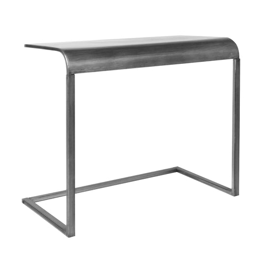 Silver Portable, & Compact C-Shaped Desk