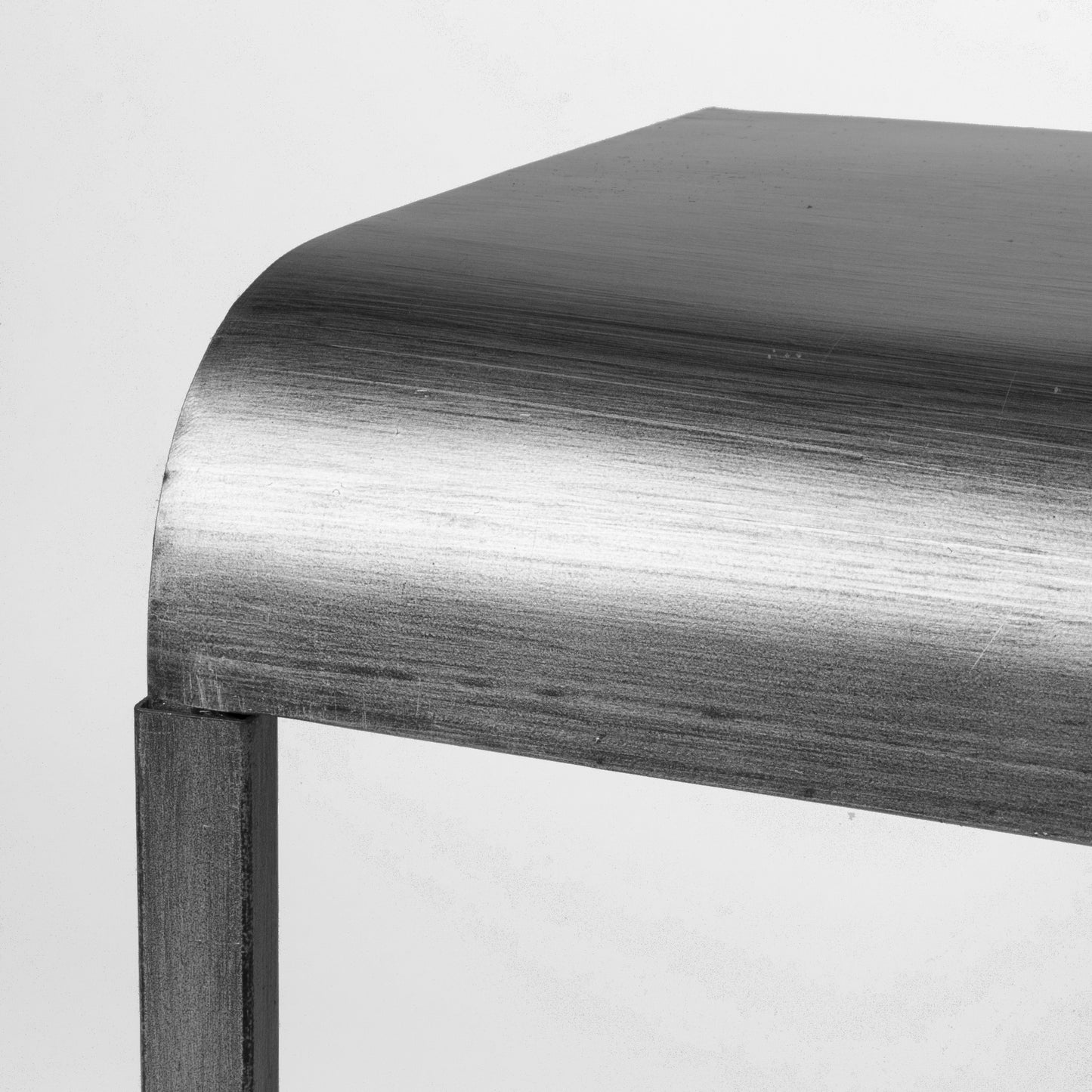 Silver Portable, & Compact C-Shaped Desk