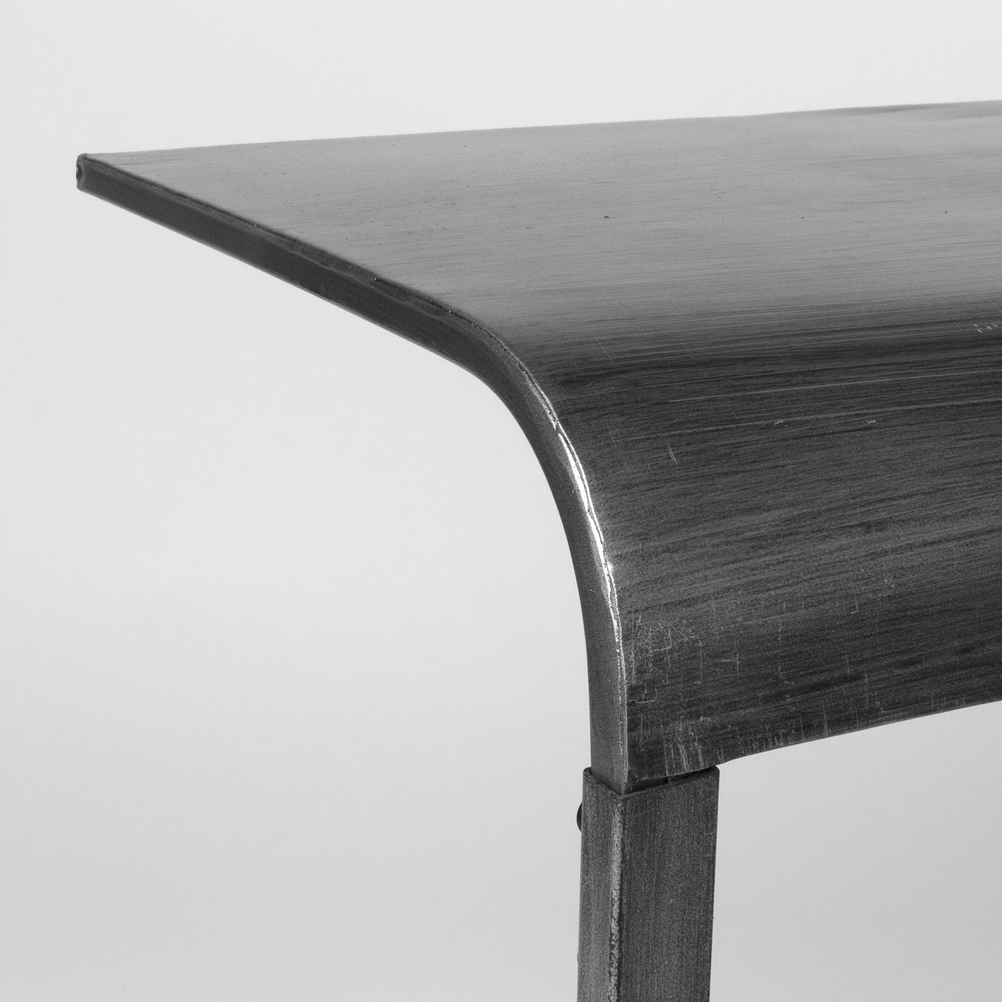 Silver Portable, & Compact C-Shaped Desk