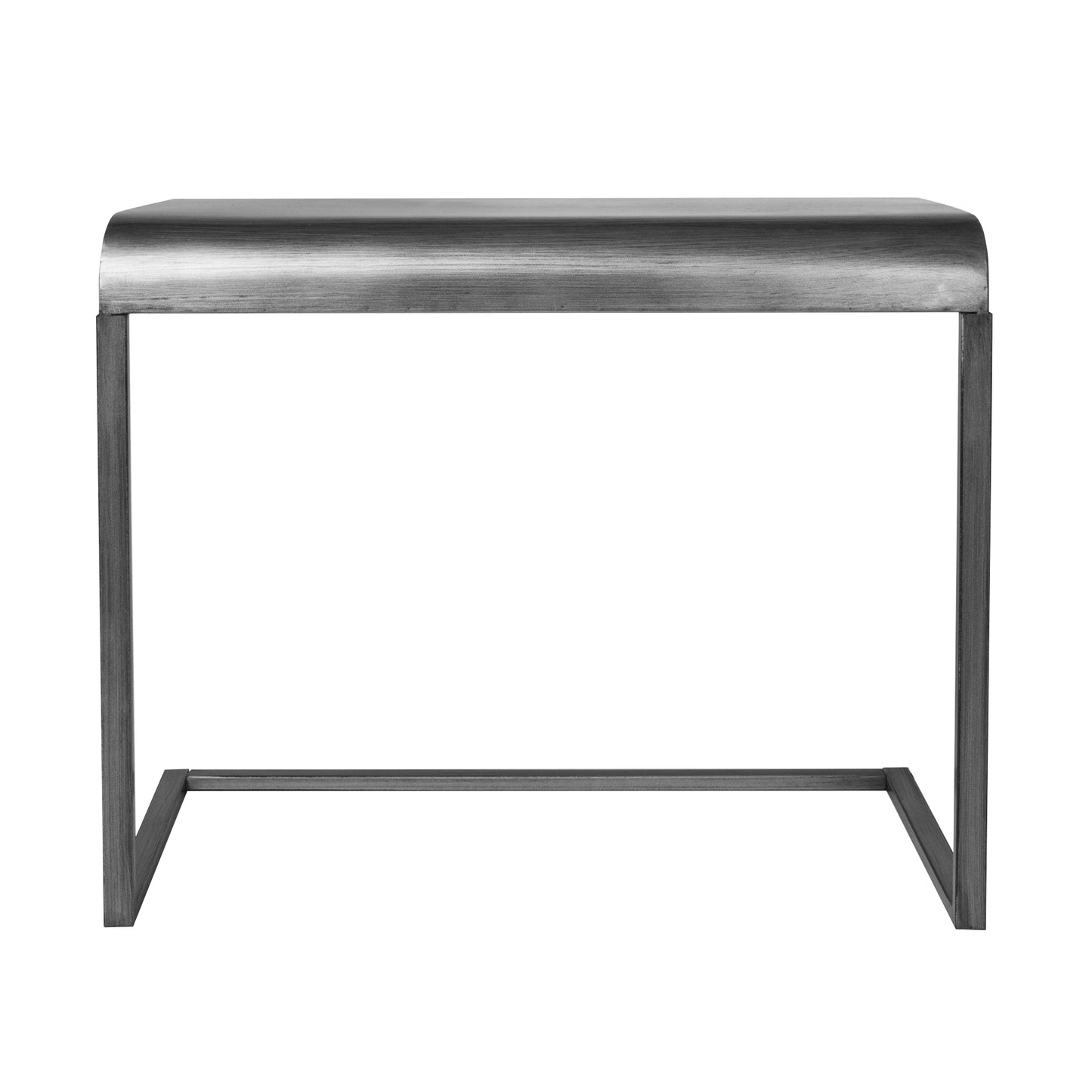Silver Portable, & Compact C-Shaped Desk