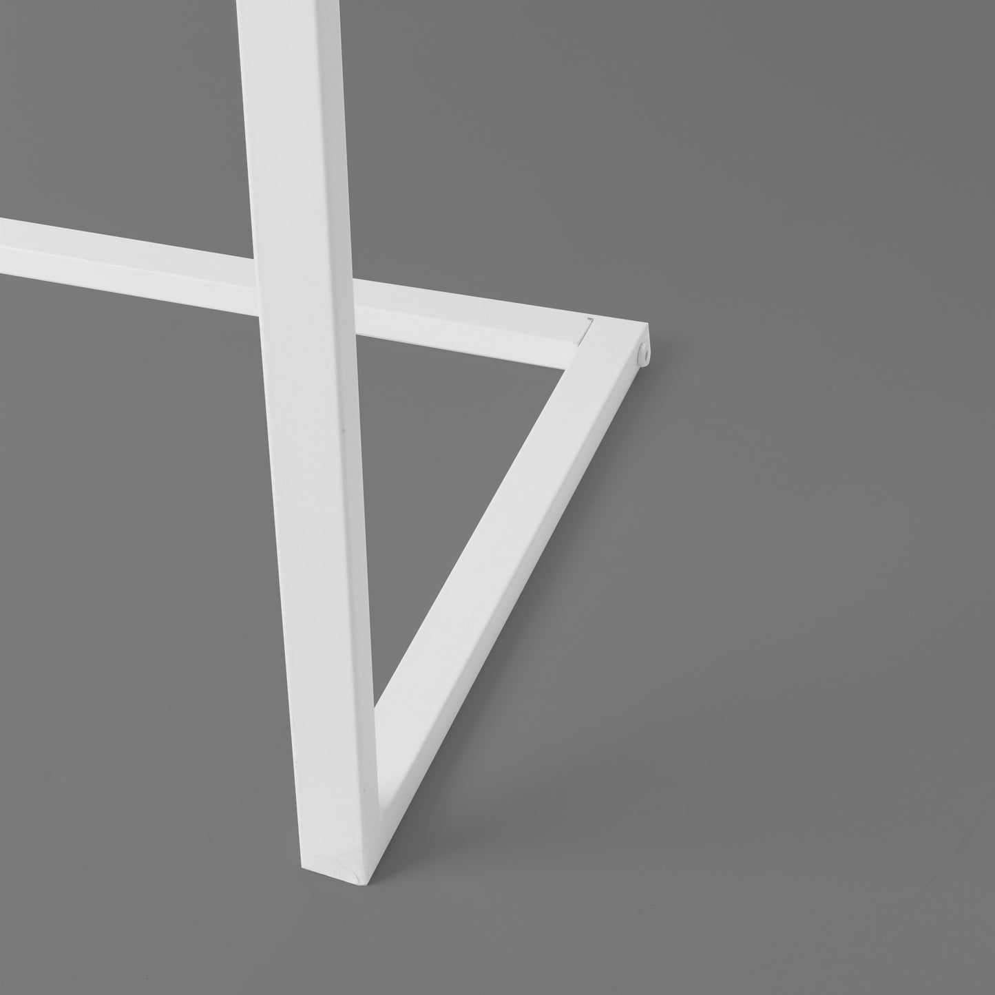 White Portable & Compact C-Shaped Desk
