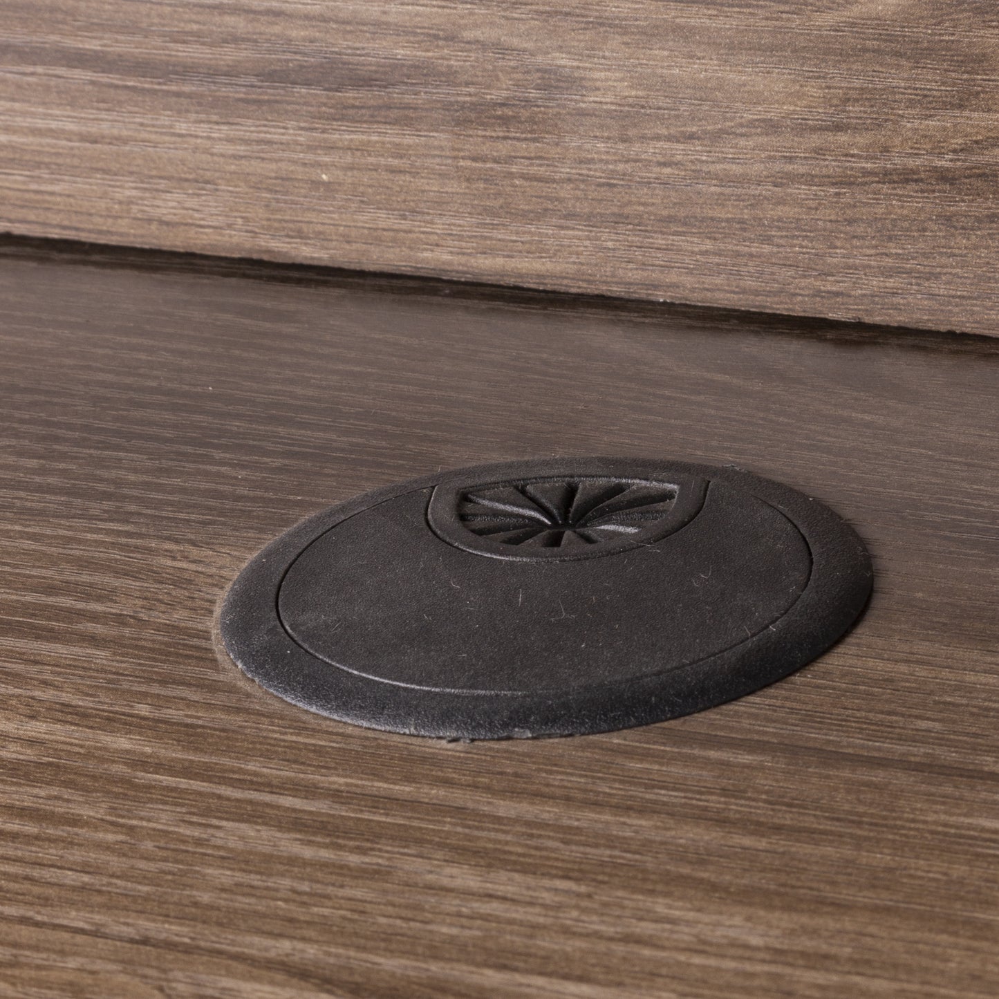 Wooden Home Office Desk with Mini Hutch