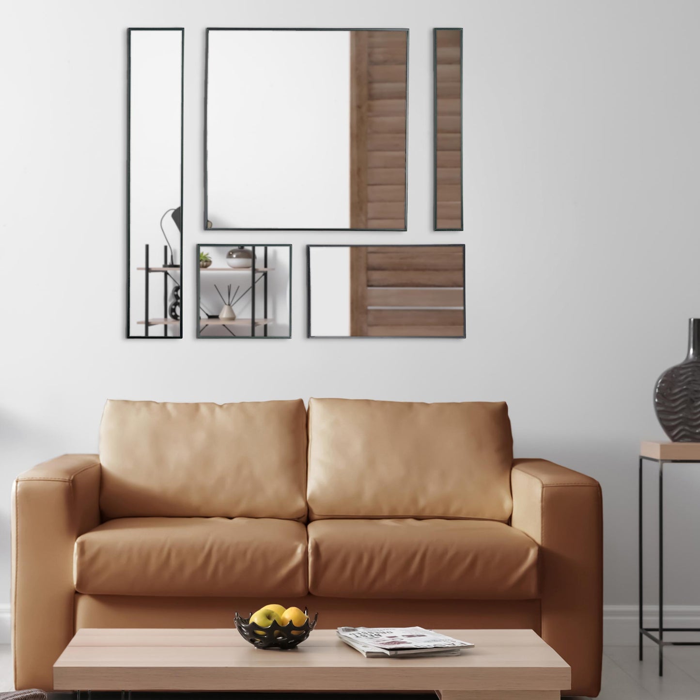 "Analogous" Framed Canvas Painting Print Wall Art