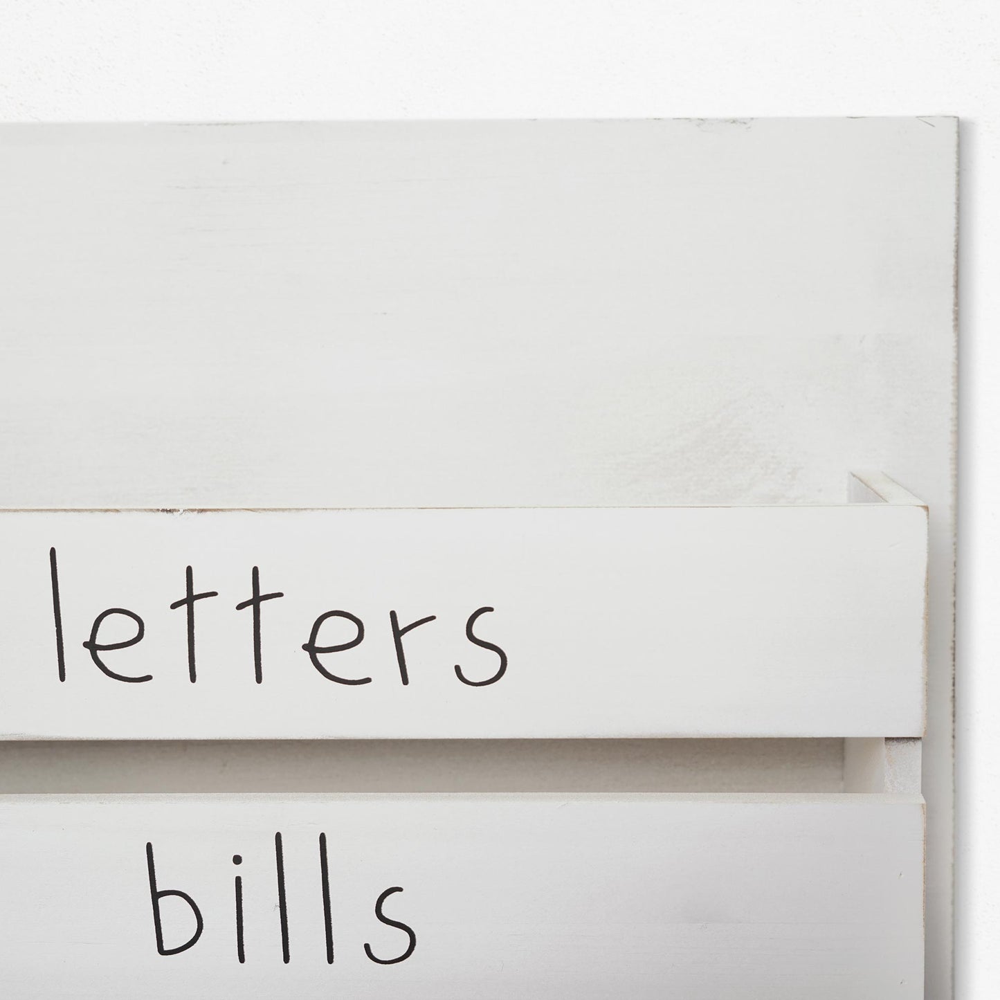 Addie Joy To Do Decorative Mail Organizer - Distressed White