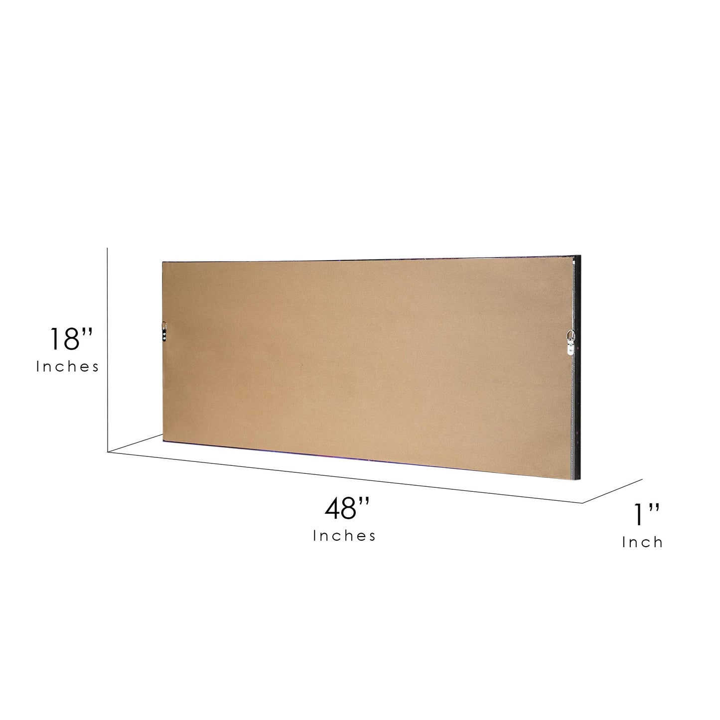 Solar System Glossy Lacquer Canvas Wall Art Print Panel - 48" x 18"