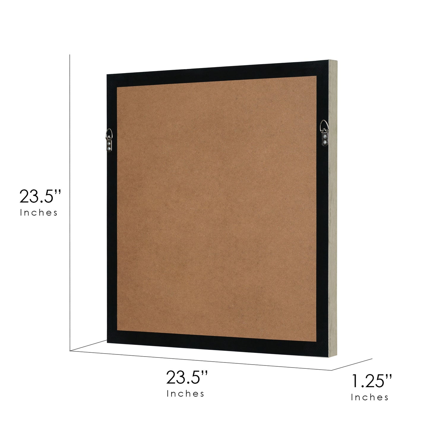 Boho Handmade Framed Straw Shell and Linen Wall Art Decor, 23.5"x23.5"