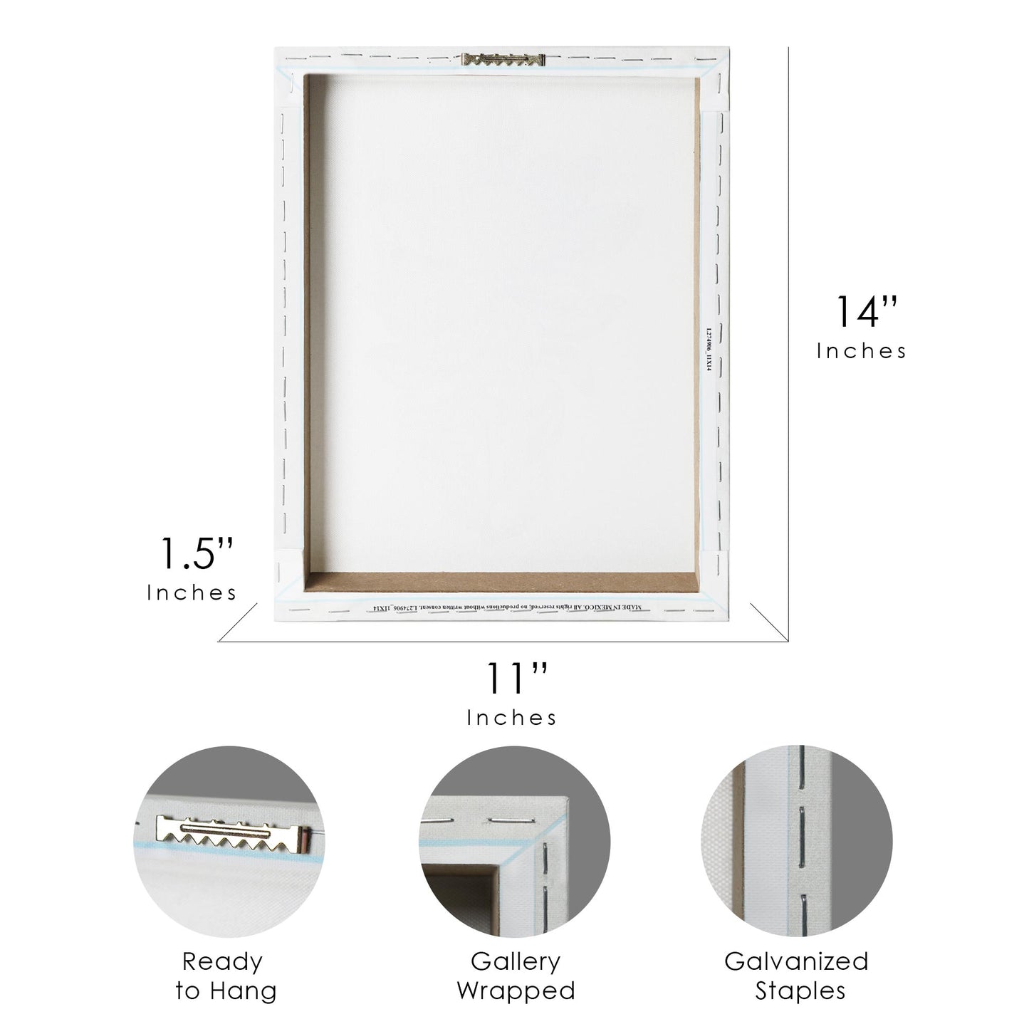 Leafy Green Dandelion Floral Canvas Wall Art Print - 11"x14"