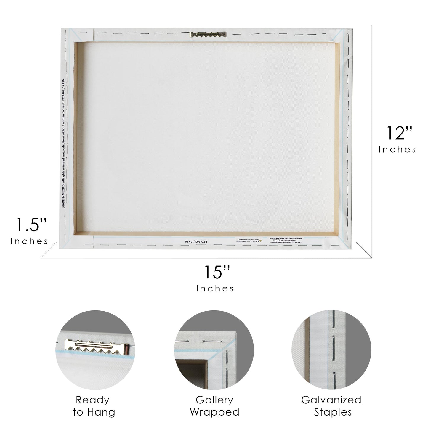 Dragon Leaf Flower Floral Canvas Wall Art Print - 12"x16"