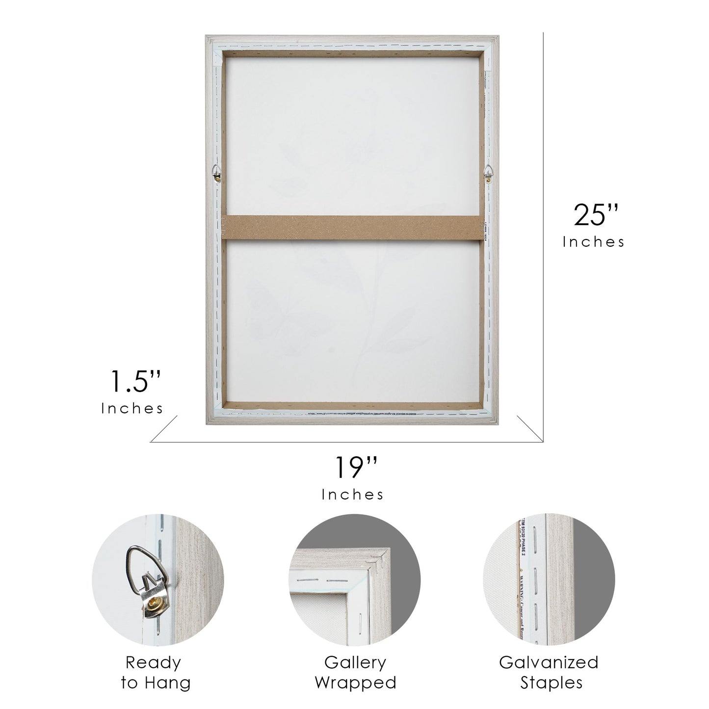 Opal Flower & Butterfly Floral Framed Canvas Wall Art Print - 18"x24"