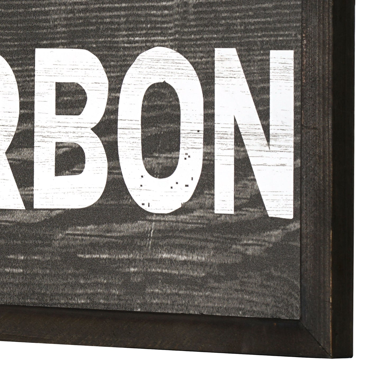 Guns, Cigars, Bourbon Wood Novelty Wall Sign - 36" x 8"