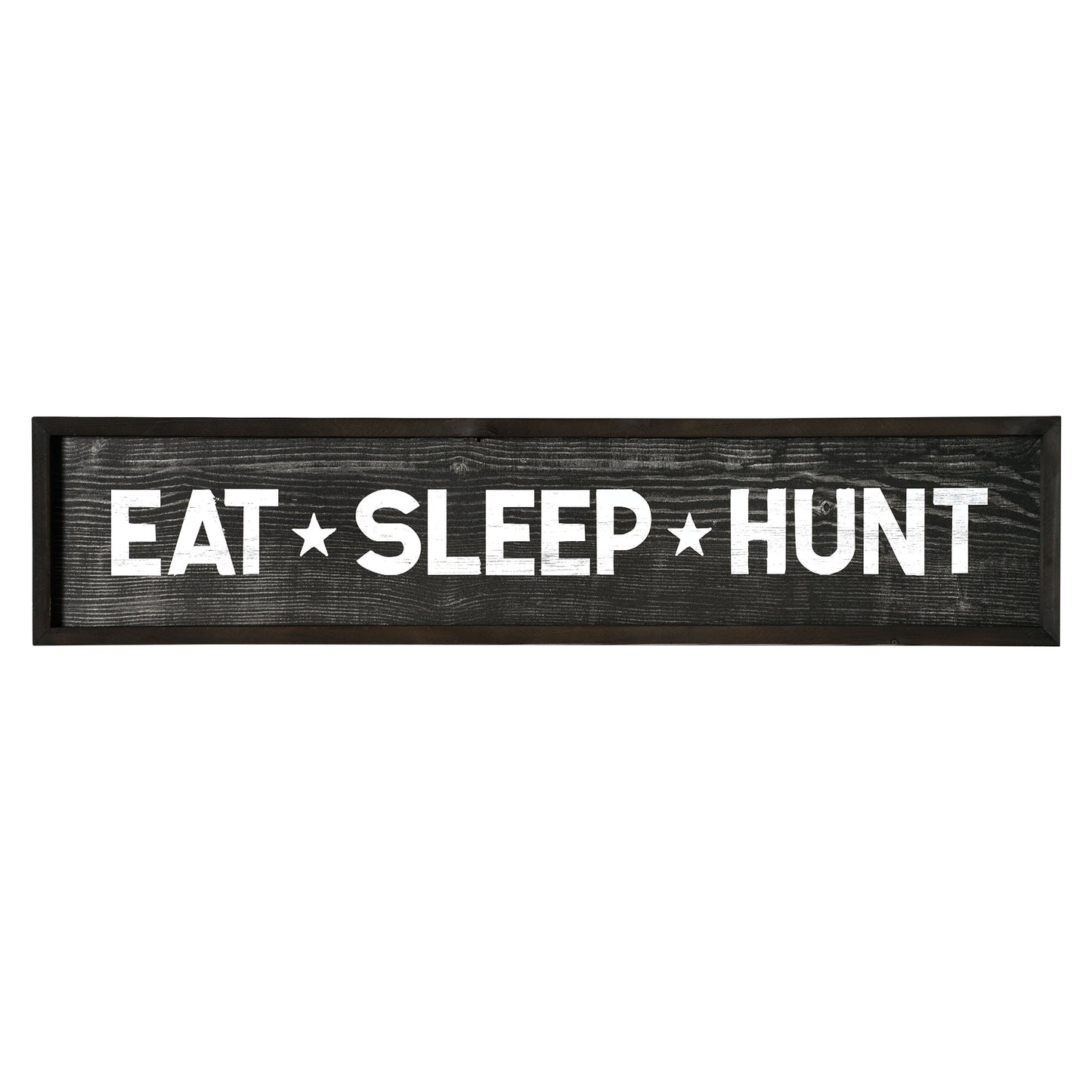 Eat, Sleep, Hunt Wood Novelty Wall Sign - 36" x 8"
