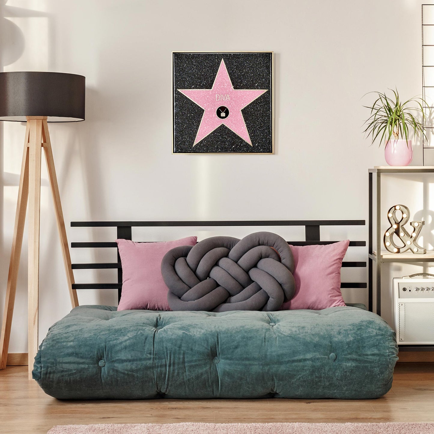 Diva Framed Canvas Wall Decor 16" x 16"