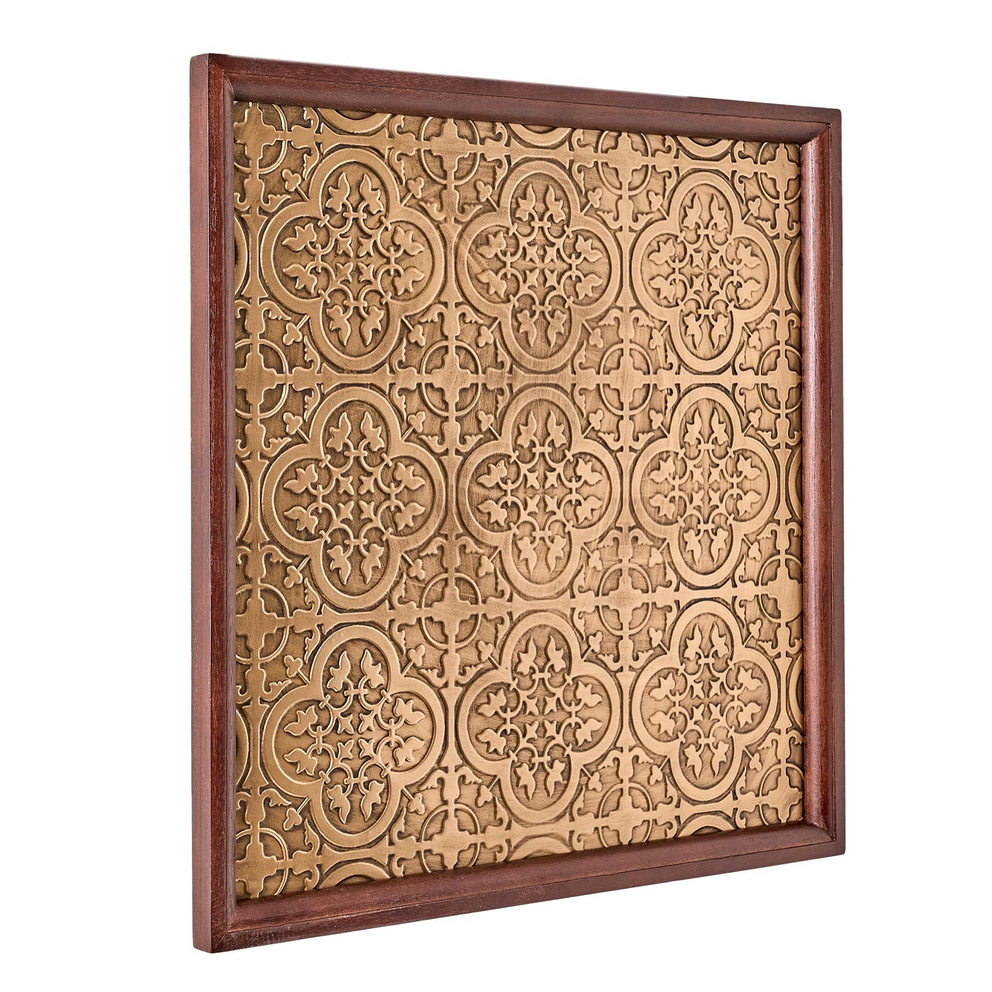 Framed Decorative Bar Ceiling Tile in Gold