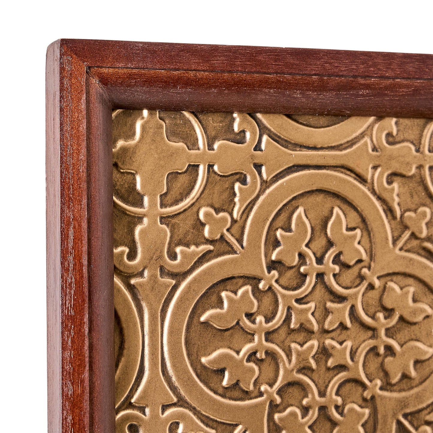 Framed Decorative Bar Ceiling Tile in Gold
