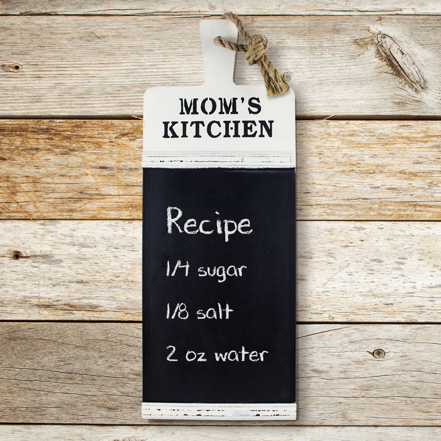 Mom's Kitchen Rustic Farmhouse Chalkboard Wall Message Board