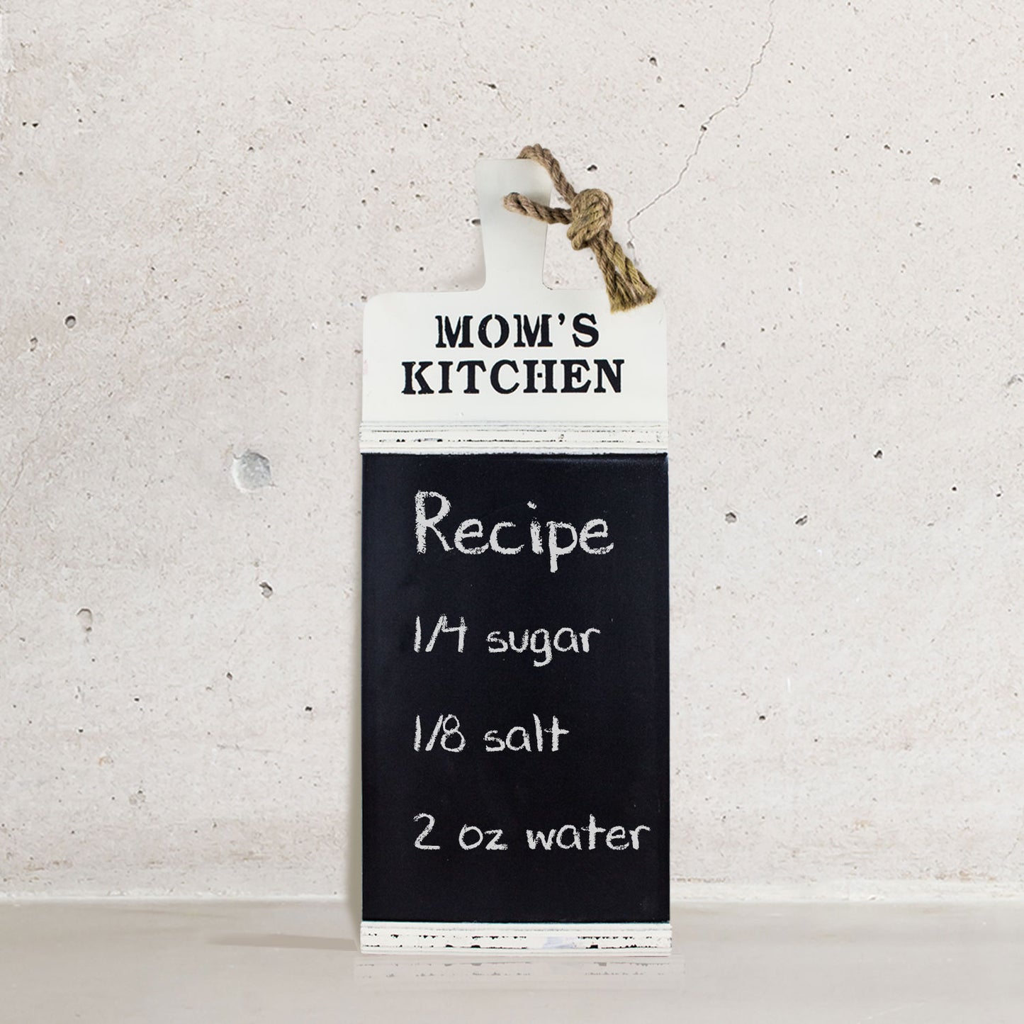 Mom's Kitchen Rustic Farmhouse Chalkboard Wall Message Board