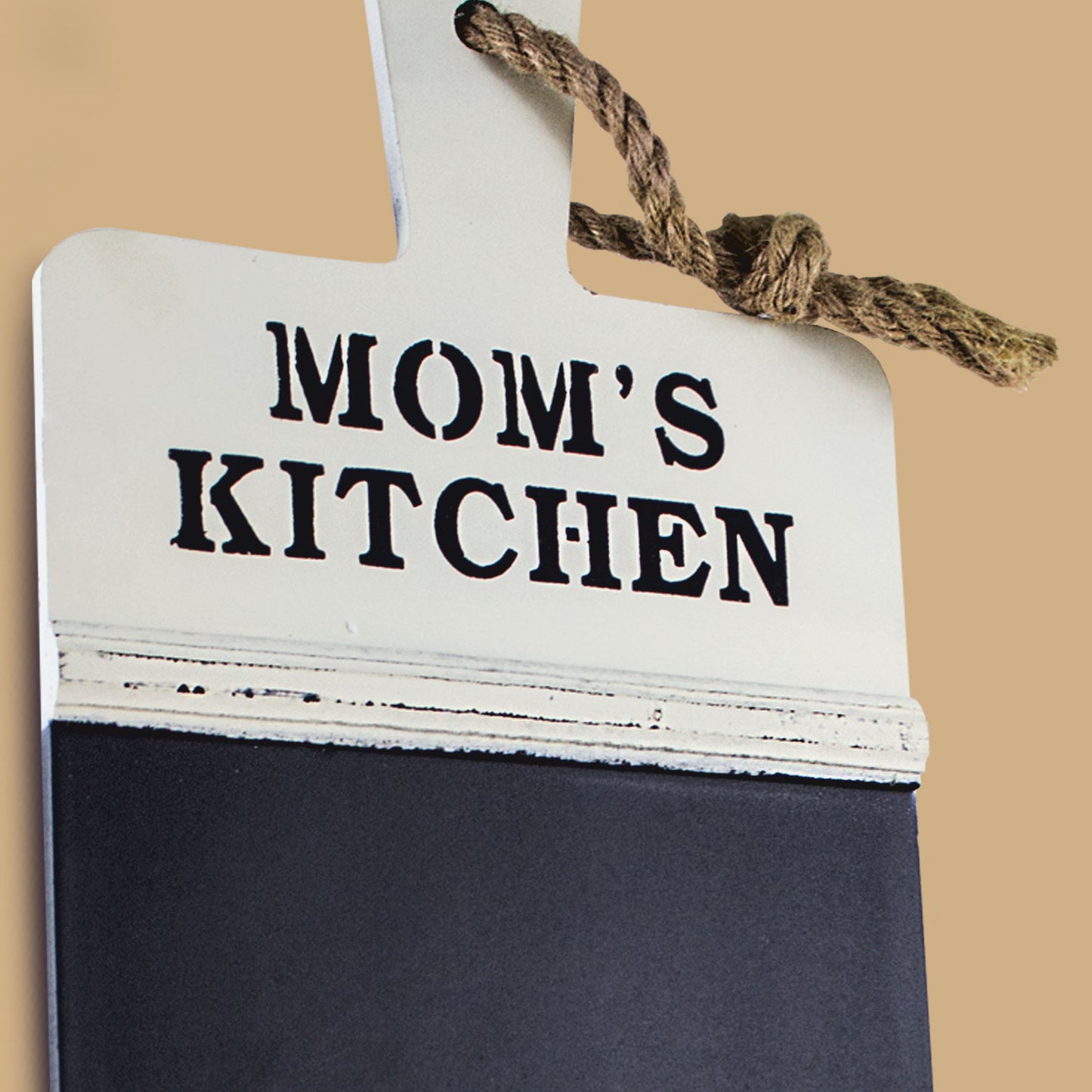 Mom's Kitchen Rustic Farmhouse Chalkboard Wall Message Board