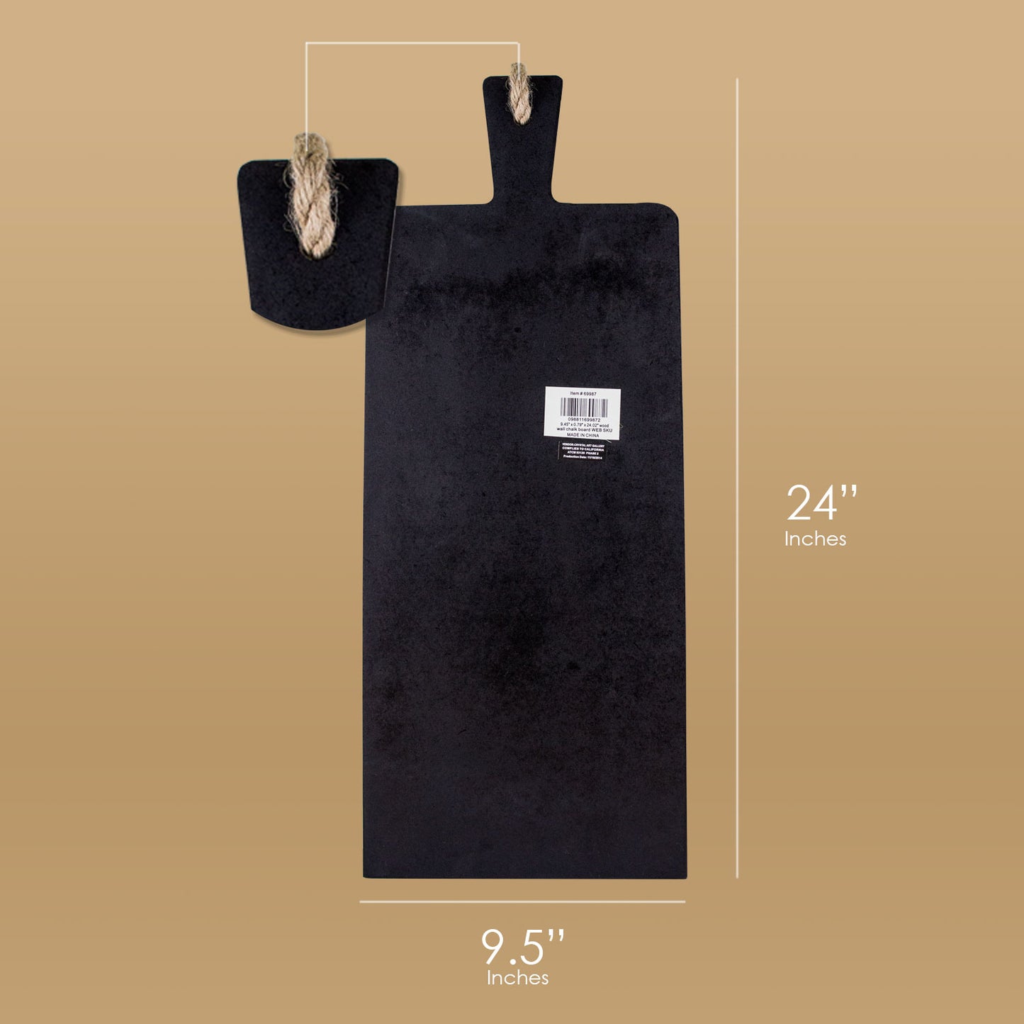 Mom's Kitchen Rustic Farmhouse Chalkboard Wall Message Board