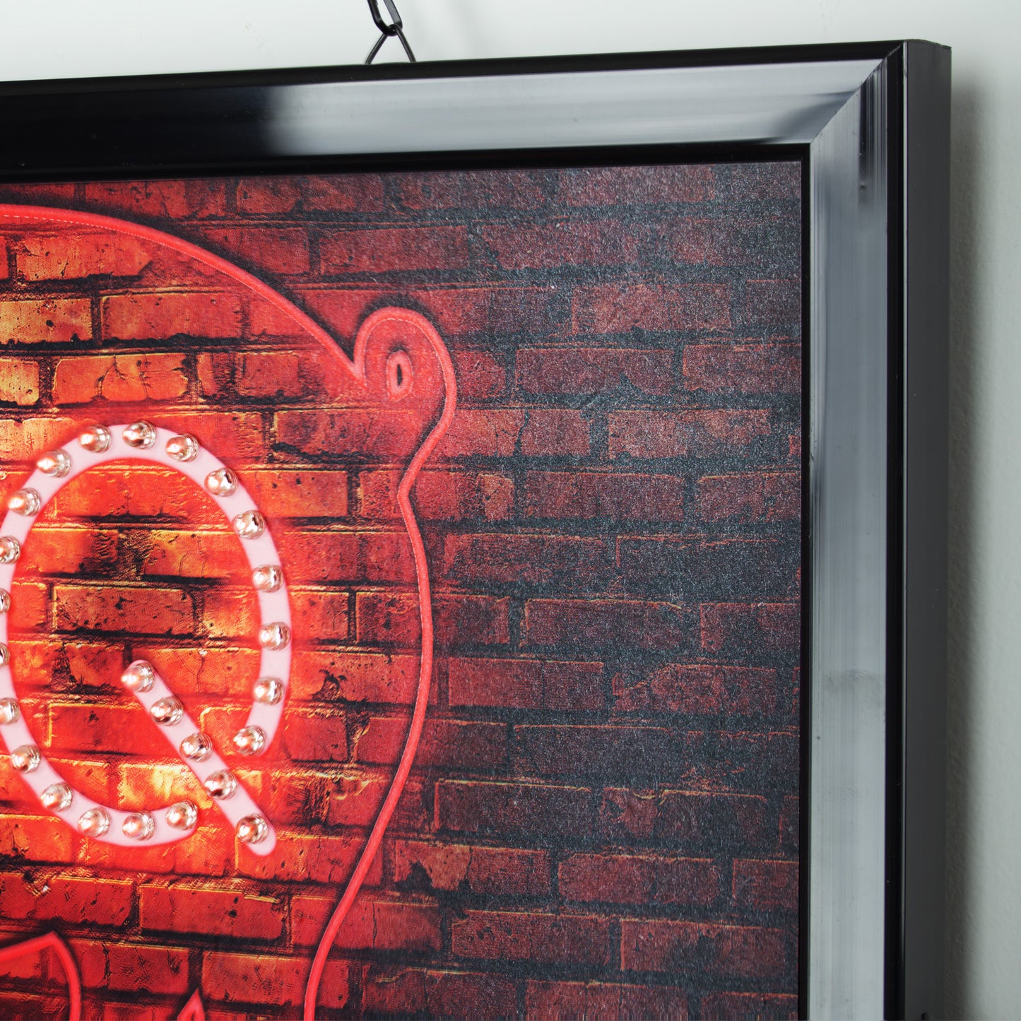 BBQ Pig Framed LED Sign