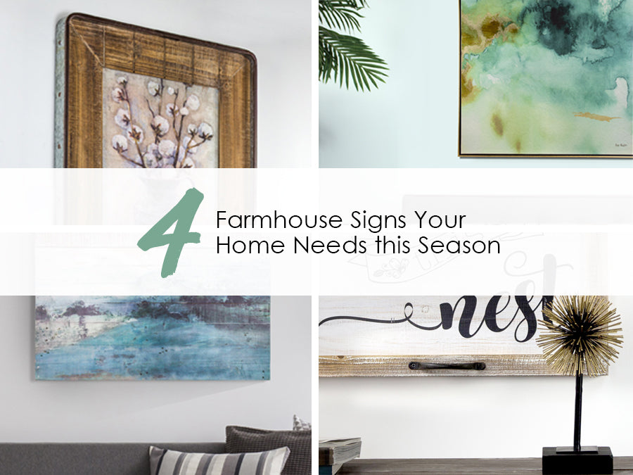 4 Farmhouse Signs Your Home Needs this Season