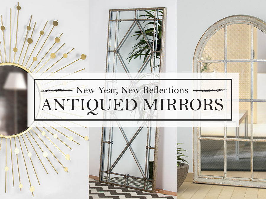 Antiqued Farmhouse Mirrors: New Year, New Reflections!