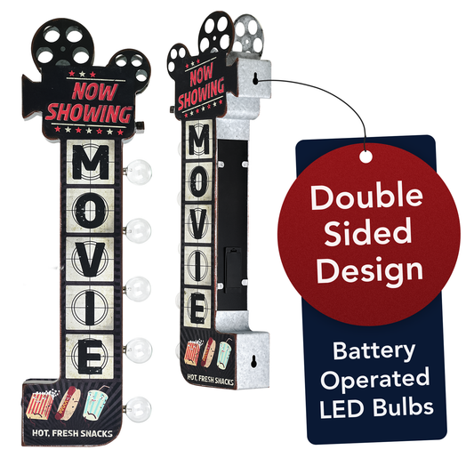 Metal LED MOVIE Marquee Sign