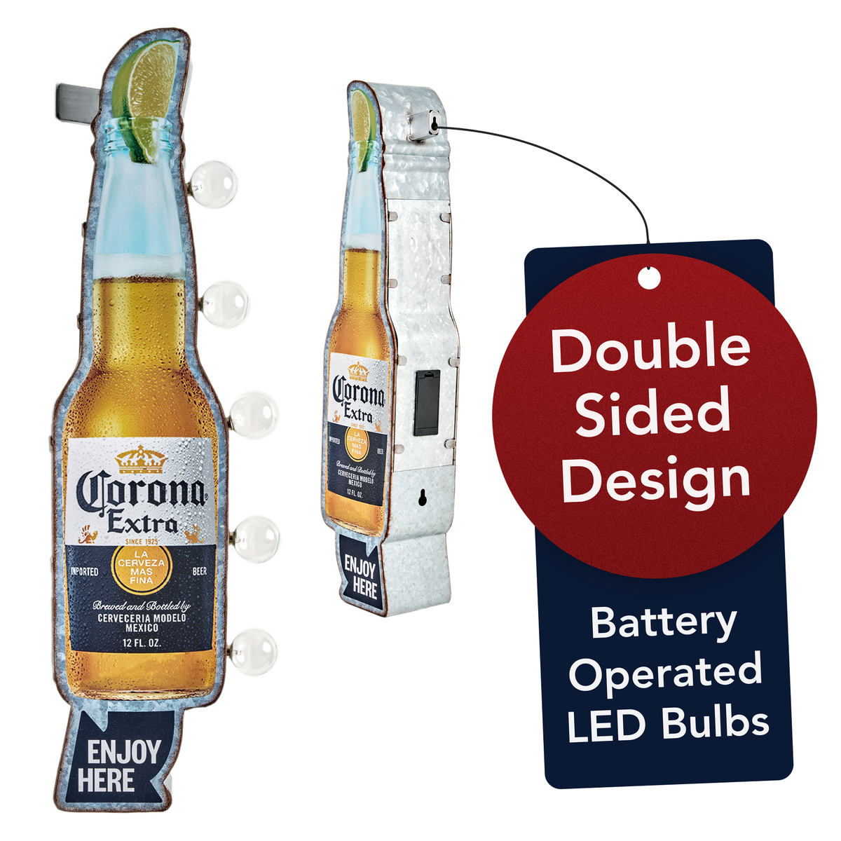 Metal Corona Extra LED Marquee Sign | AmericanArtDecor.com