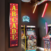 Arcade Games Framed LED Wall Sign