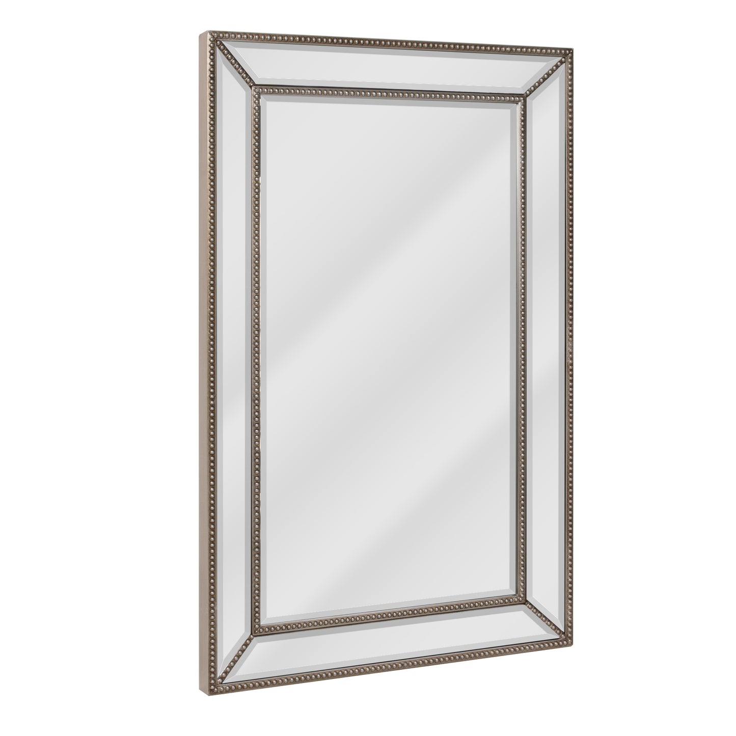 Metro Beaded Beveled Glass Vanity Wall Mirror