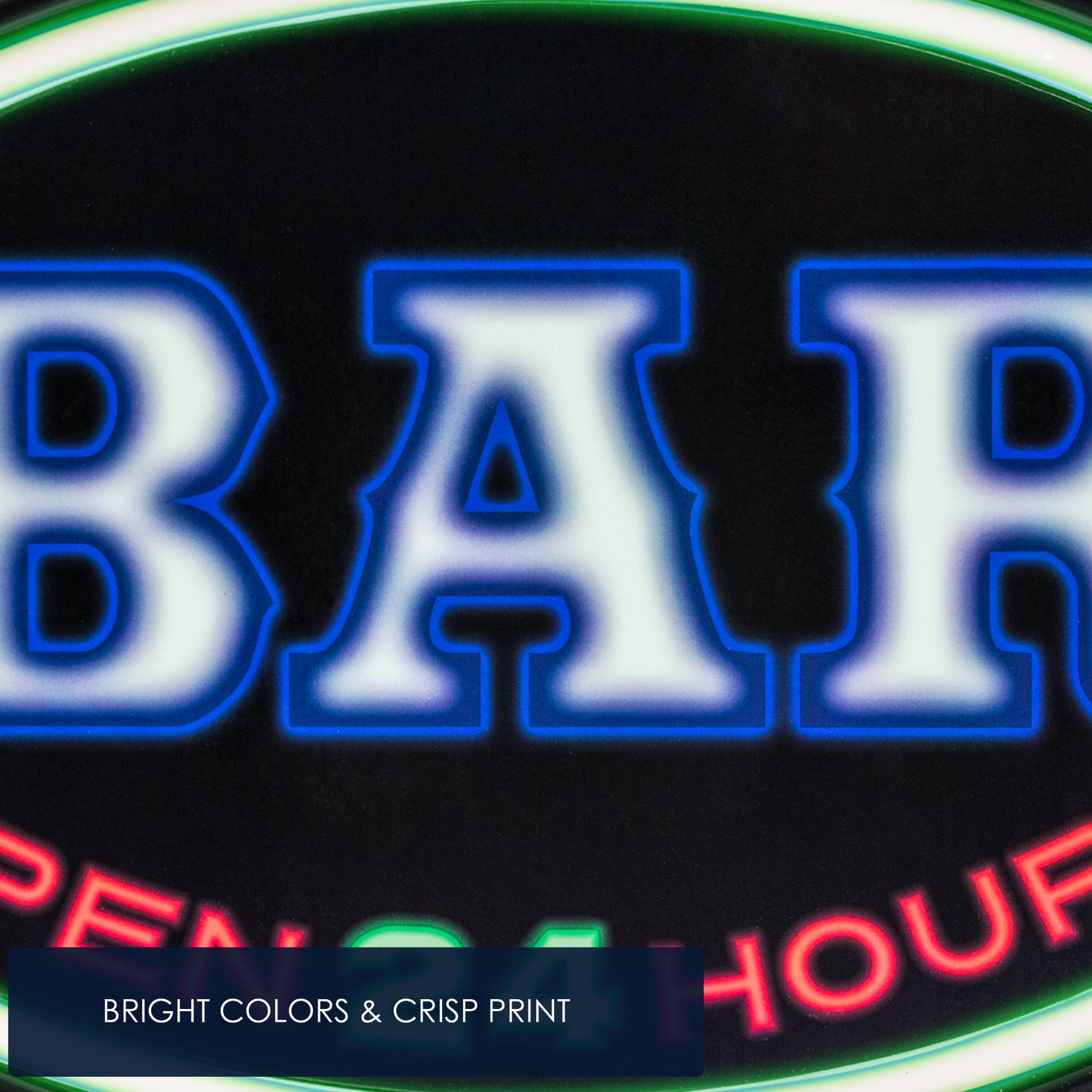 Bar Open 24 Hours LED Neon Rope Wall Sign