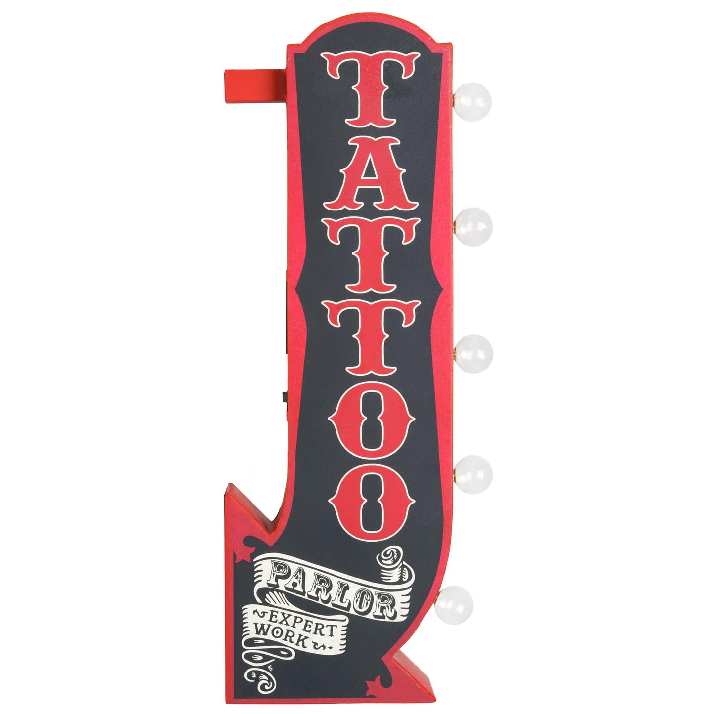 Tattoo Parlor Vintage LED Marquee Arrow Sign