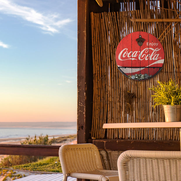 Coca Cola Bottle Opener & Cap Catcher