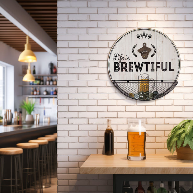 Life Is Brewtiful Bottle Opener