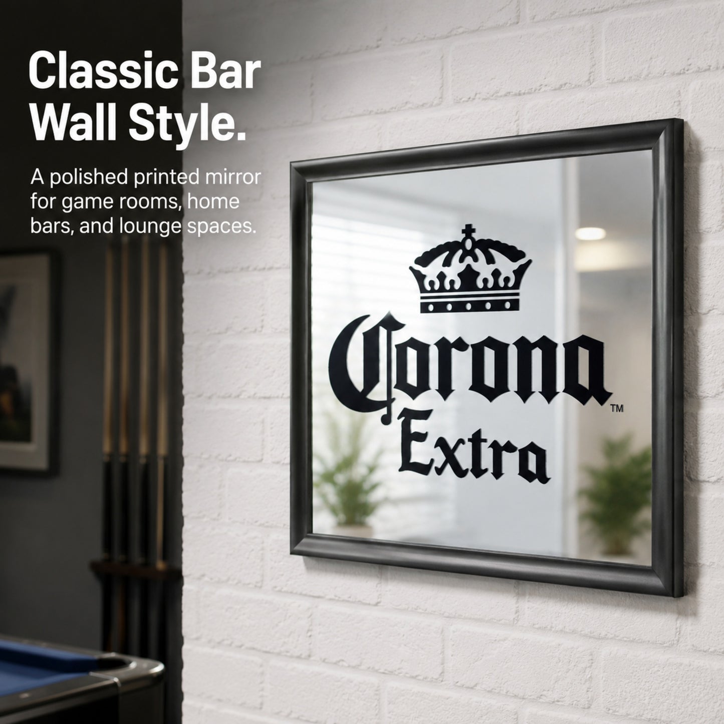Corona Extra Printed Mirror Black