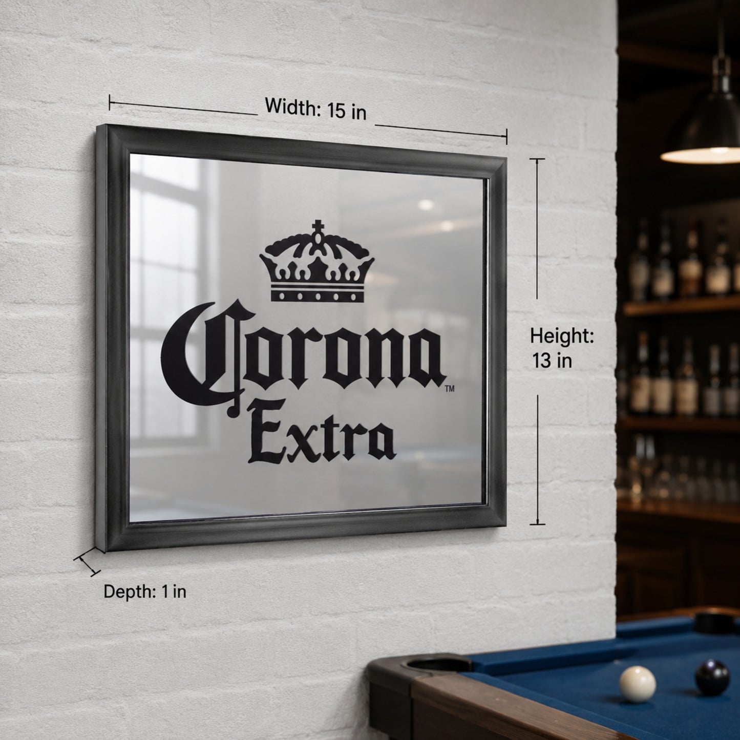 Corona Extra Printed Mirror Black