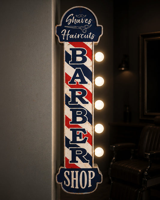 Barber Shop Vintage LED Marquee Off the Wall Sign