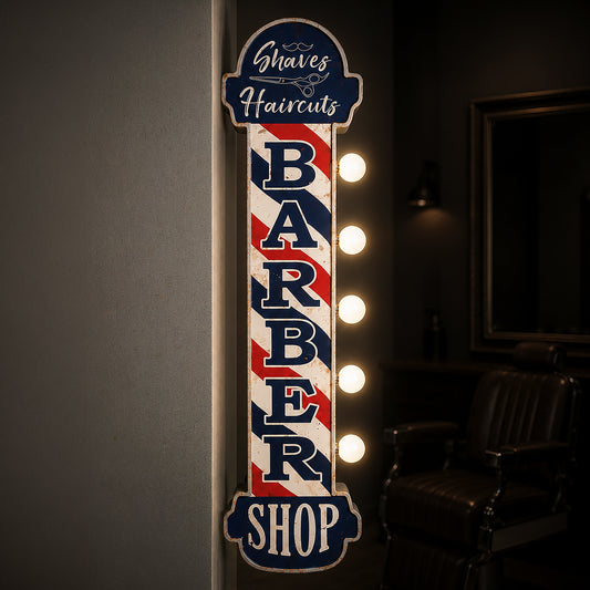 Barber Shop Vintage LED Marquee Off the Wall Sign