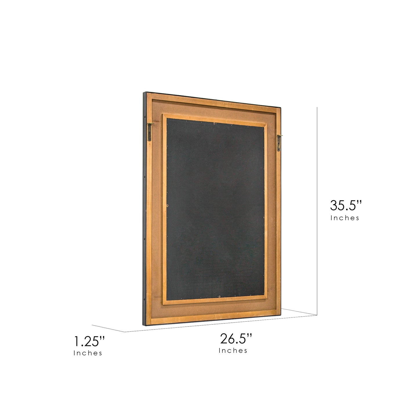 Rustic Wood and Metal Wall Mirror (35 x 26)