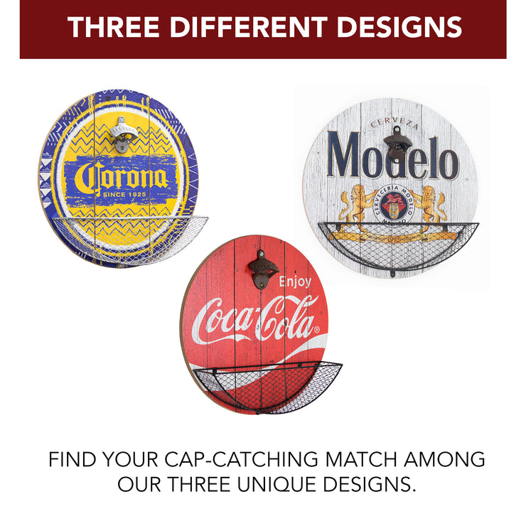 Modelo Beer Bottle Opener & Cap Catcher Wall Decor - 14"