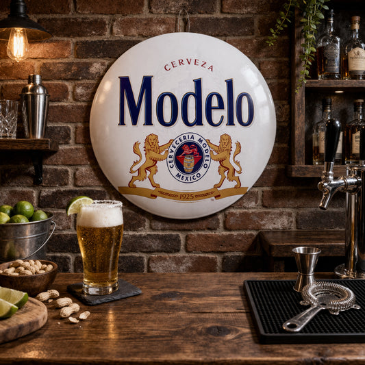 Modelo Dome Metal Sign - 15.5"