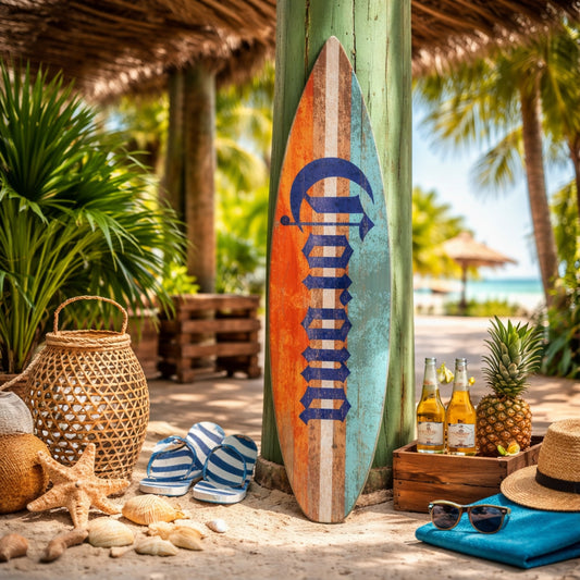 Licensed Corona Color Tones Surfboard Plaque Wall Sign - 60"x15"