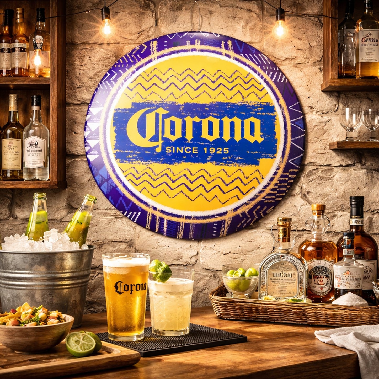 Corona Since 1925 Dome Metal Sign - 15.5"