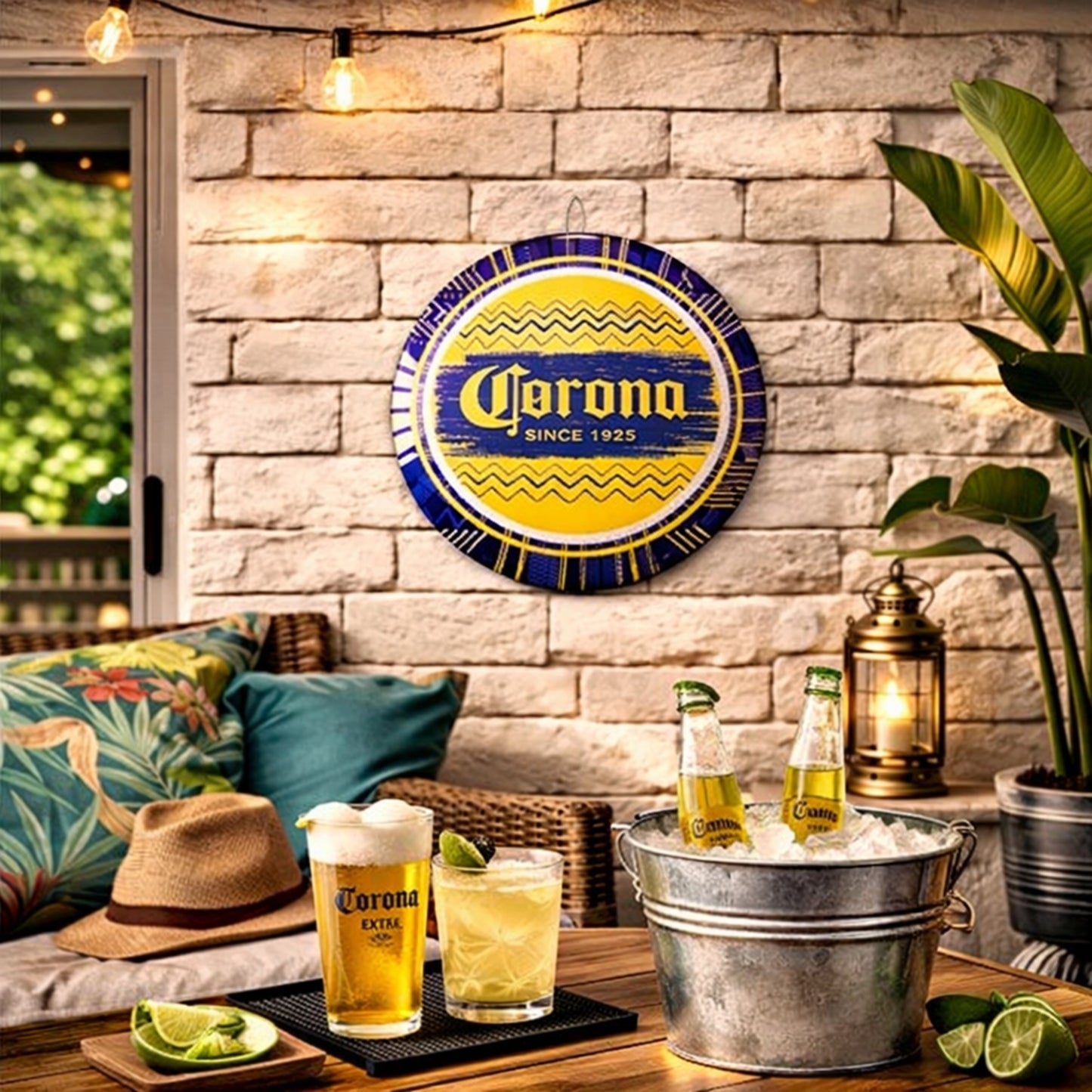 Corona Since 1925 Dome Metal Sign - 15.5"