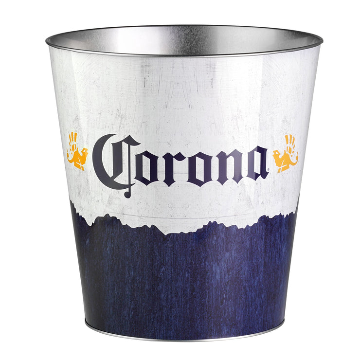 Corona Decorative Metal Trash Bin Waste Basket - 11.25" x 10.5"