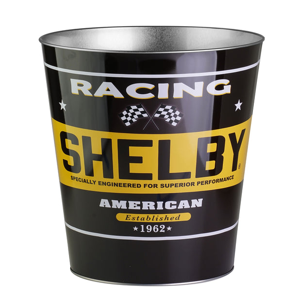 Shelby Racing Decorative Metal Trash Bin Waste Basket - 11.25" x 10.5"