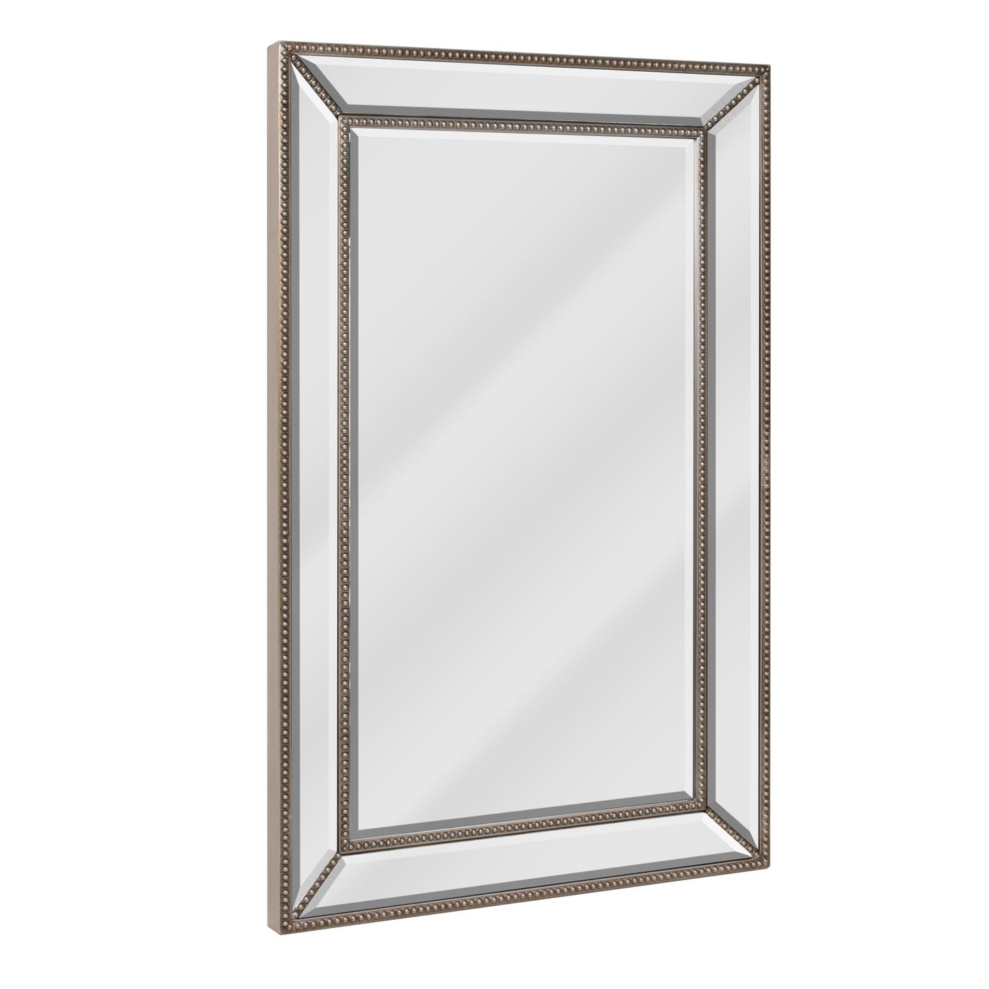 Metro Beaded Beveled Glass Vanity Wall Mirror